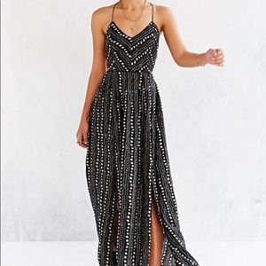 Ecote strappy back safari maxi dress
